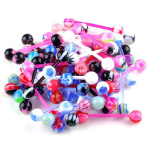Body Jewelry Piercing Classic Barbell Tongue Piercing Mixed Ball Tongue Navel Nipple Barbell Rings Bars J4U66