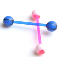 Body Jewelry Piercing Classic Barbell Tongue Piercing Mixed Ball Tongue Navel Nipple Barbell Rings Bars J4U66