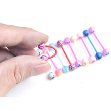 Body Jewelry Piercing Classic Barbell Tongue Piercing Mixed Ball Tongue Navel Nipple Barbell Rings Bars J4U66