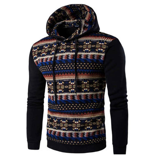 Bohemia Retro Famous brand fanshion men hoodies,long sleeve Pullover hoodies men's clothes hip hop men hooded sweatshirt J4U66