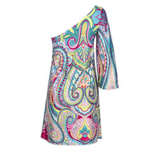 Bohemian Elegant Dress One Shoulder Slash Neck Beach Ropa Mujer Sexy Vestidos Women Dress H34 J4U66