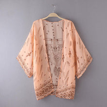 Boho Printed Chiffon Loose Kimono Cardigan Fashion Women Blouse Shirt Brand Tops Batwing Sleeve Blusas Femininas J4U66