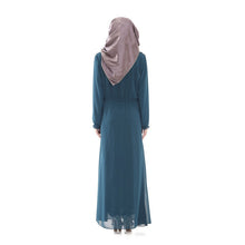 boho women long sleeve maxi dress abaya islamic muslim dresses J4U66