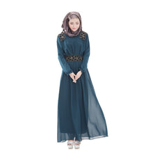 boho women long sleeve maxi dress abaya islamic muslim dresses J4U66