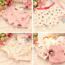 Boy Girls Kids Cotton Cartoon Flower Pajama Underwear Underpant Boxers Short Pants J4U66