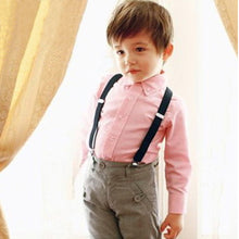 Boys Girls Kid Children Clip on Y Back Elastic Suspenders Slim Adjustable Braces Tirantes J4U66