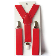 Boys Girls Kid Children Clip on Y Back Elastic Suspenders Slim Adjustable Braces Tirantes J4U66