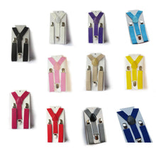Boys Girls Kid Children Clip on Y Back Elastic Suspenders Slim Adjustable Braces Tirantes J4U66