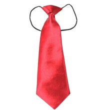 Boys Girls Necktie Children School Tuxedo Satin Silk Elastic Neck Tie Ties for Kids School Wedding Prom Clip On J4U66