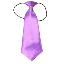 Boys Girls Necktie Children School Tuxedo Satin Silk Elastic Neck Tie Ties for Kids School Wedding Prom Clip On J4U66