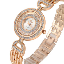 Bracelets Watches Famous Creative Luxury Women Rose Gold Sliver Rhinestone Crystal Love Bangle Watch And Bracelet Set 593 J4U66