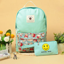 canvas women backpack big capacity travel smiley school bags for teenagers cartoon backpack for girls mochilas escolar J4U66