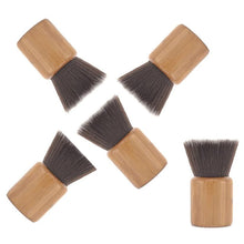Brand Makeup BrushesAirbuki Bamboo Powder Foundation Brush Contour Make Up Flat Kabuki Kit Pinceis Maquiagem J4U66
