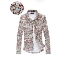 Brand Men Shirt Fashion Mens Casual Button Down Slim Fit Long Sleeve Formal Dress Shirts  J4U66