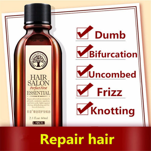 Brand Multi-functional 60ml Hair Care Moroccan Pure Argan Essential Oils Hair Conditioner Dry Hair Repair J4U66