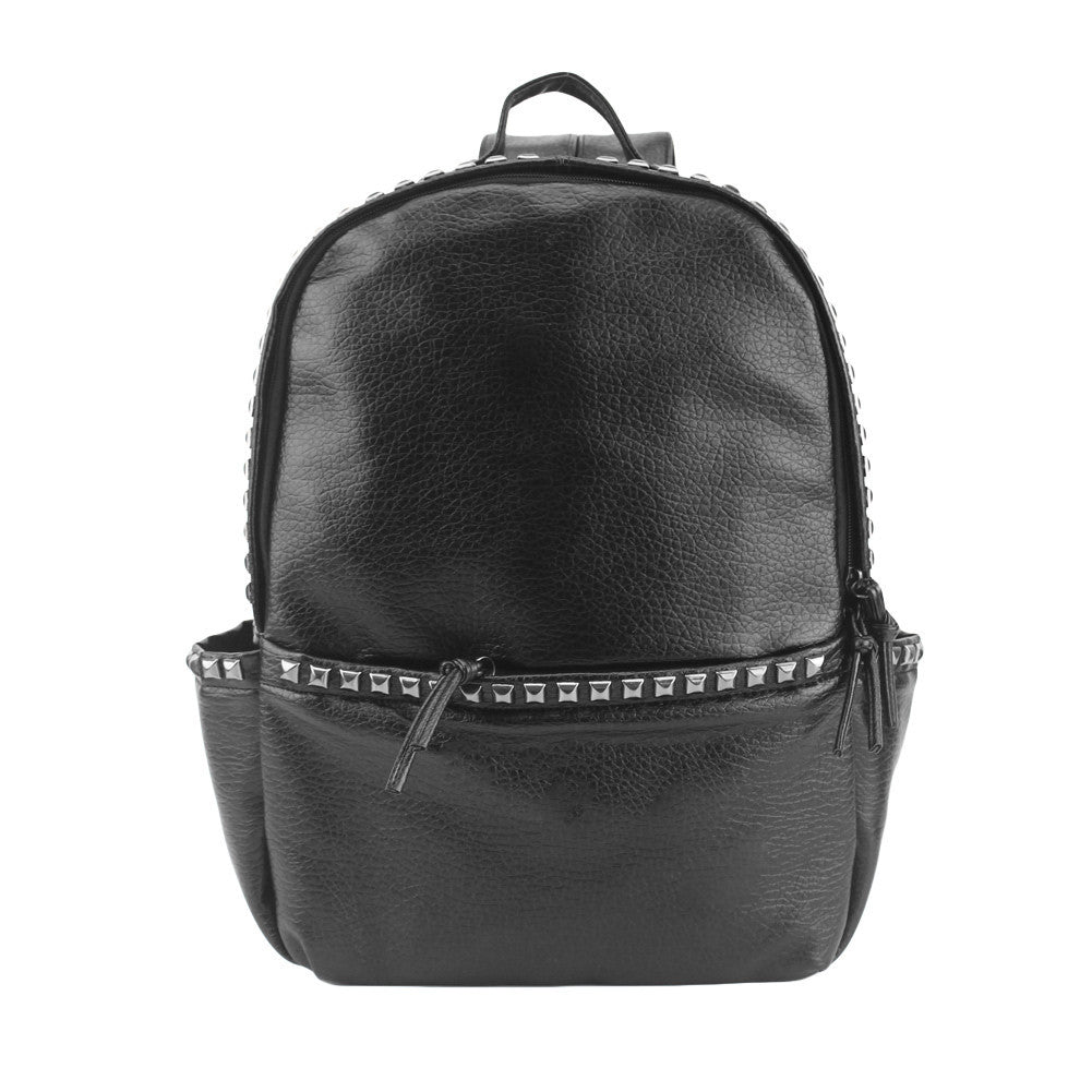 rivet women backpacks rugzak punk ladies small pu leather travel bag school bags for teenage girls mochilas mujer J4U66