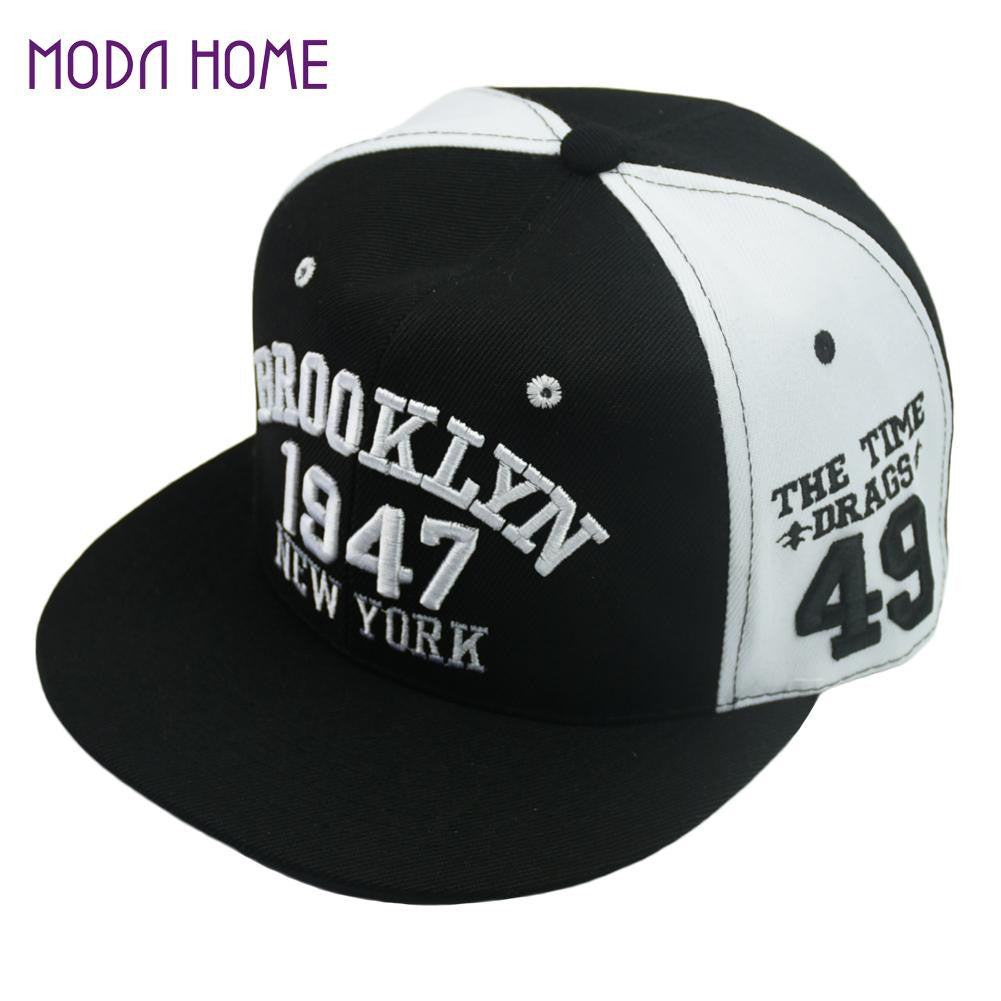 women men fitted hat golf racing cap black and white embroidery pattern hip hop snapback cap dad hat chapeau homme black J4U66