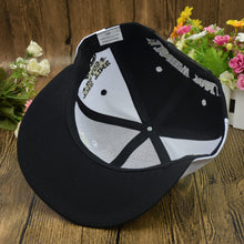 women men fitted hat golf racing cap black and white embroidery pattern hip hop snapback cap dad hat chapeau homme black J4U66