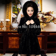womens jacket fox furcollar outerwear long parka long sleeve coat overcoat J4U66