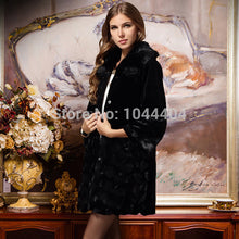 Brand Womens Jacket Fox Fur Collar Outerwear Long Parka Long Sleeve Coat Overcoat J4U66