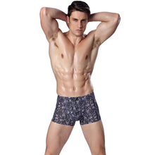 breathable underwear mens boxers shorts boxers flora print elastic waist underpants men boxer underwear panties J4U66