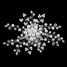 Bridal Wedding Hair Accessories Pearl Flower Tiara De Noiva Headpiece Crystal Headband For Bride Girl J4U66