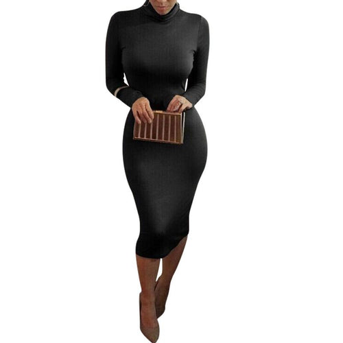 Brief Women's Long Sleeve Bandage Bodycon Dress Party Slim Dresses  J4U66