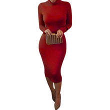 Brief Women's Long Sleeve Bandage Bodycon Dress Party Slim Dresses  J4U66