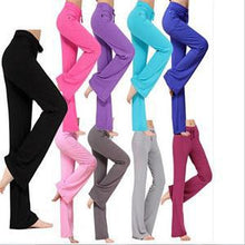 Bright Multicolor Pants Women Drawstring Loose Wide Leg Pants Women Solid Full Length Fitness Pants J4U66