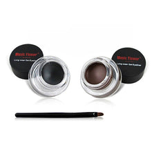 brown black colors eyeliners gel 2pcs brushes makeup cosmetic sets J4U66
