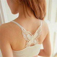 Butterfly Appliques Women Tube Tops Cotton Blend Lace Decor Sleeveless Tube Tops For Women Pullovers J4U66