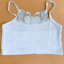 Butterfly Appliques Women Tube Tops Cotton Blend Lace Decor Sleeveless Tube Tops For Women Pullovers J4U66