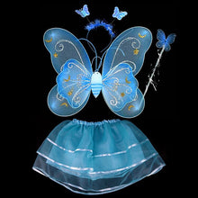 Butterfly Wing Wand Headband Tutu Skirts Cosplay Costume For Fairy Girl Kids Skirt J4U66