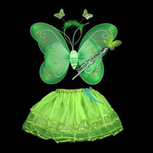 Butterfly Wing Wand Headband Tutu Skirts Cosplay Costume For Fairy Girl Kids Skirt J4U66