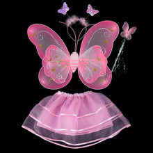 Butterfly Wing Wand Headband Tutu Skirts Cosplay Costume For Fairy Girl Kids Skirt J4U66