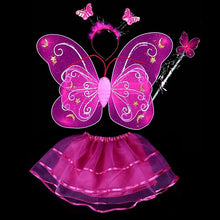 Butterfly Wing Wand Headband Tutu Skirts Cosplay Costume For Fairy Girl Kids Skirt J4U66