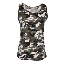 Camouflage Printed Tops Crops for Sleeveless Off Shoulder Sexy Shirt Women Backless Slim Fit Army Green Blusa Camis J4U66