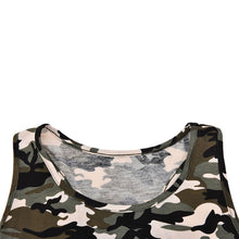 Camouflage Printed Tops Crops for Sleeveless Off Shoulder Sexy Shirt Women Backless Slim Fit Army Green Blusa Camis J4U66