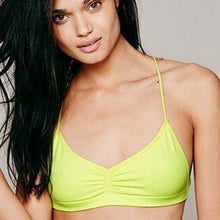 Candy Color Women Sexy Padded Bras Hollow Back Bralette Push Up Bra Strappy Caged Tank Tops Lingerie J4U66