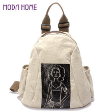 canvas backpacks printing men women shoulder school bags for student book bag schoolbag casual bolsas mochilas femininas J4U66