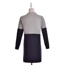 Cardigan Women Plus Size Long Patchwork Thick Wool Sweater J4U66