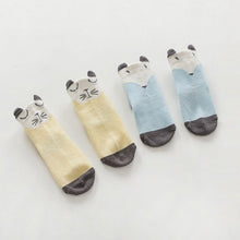 Cartoon born Cotton Fox Cat Printed Anti-slip Knee Socks Kids Baby Stockings 0-4Y Y2 J4U66