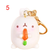 Cartoon Otato Bunny Decor Fat Rabbit Keychain Keyring Bag Gift Pendant Key Chain J4U66