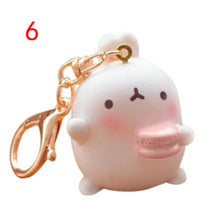 Cartoon Otato Bunny Decor Fat Rabbit Keychain Keyring Bag Gift Pendant Key Chain J4U66