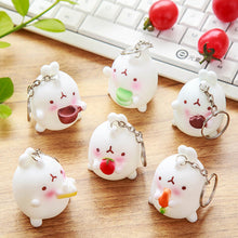 Cartoon Otato Bunny Decor Fat Rabbit Keychain Keyring Bag Gift Pendant Key Chain J4U66