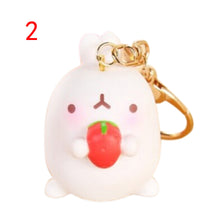 Cartoon Otato Bunny Decor Fat Rabbit Keychain Keyring Bag Gift Pendant Key Chain J4U66