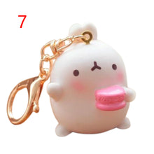 Cartoon Otato Bunny Decor Fat Rabbit Keychain Keyring Bag Gift Pendant Key Chain J4U66