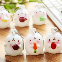 Cartoon Otato Bunny Decor Fat Rabbit Keychain Keyring Bag Gift Pendant Key Chain J4U66
