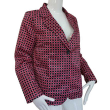 Casual Women Fashion Red Plaid Long Sleeve Fitted Blazer Plus Size Business Formal Office Suits One Button Blaser Feminino J4U66