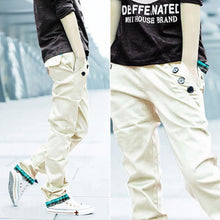 casual adult mens multi colored cotton straight trousers slim fit pants m xxl J4U66